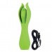 Зелёный оригинальный вибромассажер из силикона Lust by Jopen L6